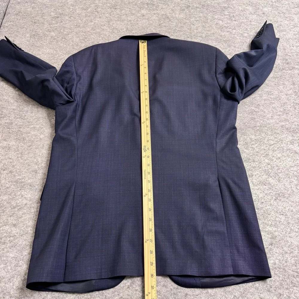 Peter Millar Blazer Mens 42R Blue Wool 2 Button Sport Coat Jacket Career *